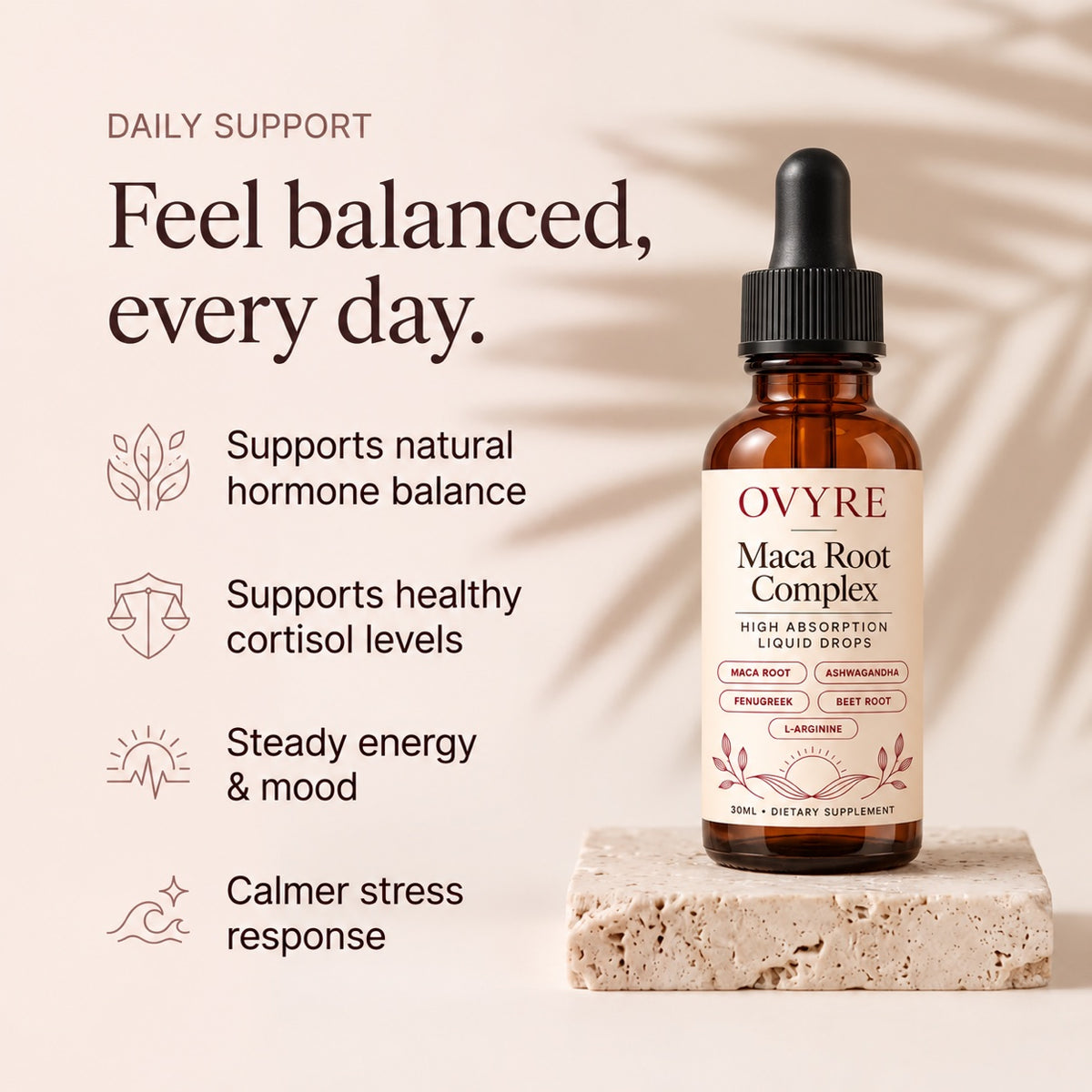 Feel balanced, every day — daily support benefits